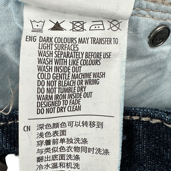 Cotton On Button Fly Highwaisted Denim Wide Leg Mid Wide Crop Jeans‎ Size 2 - Picture 8 of 9